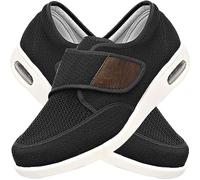 POFH Chaussures Orthopédiques Homme Chaussures De Marche Personnes âGéEs Gonflés Arthrite Oedème Swollen Pantoufle Pieds EnfléS AprèS Une Blessure Chaussures OedèMe (Color : Black, Size : 41 EU)