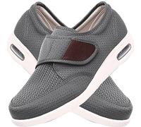 POFH Chaussures Orthopédiques Homme Chaussures De Marche Personnes âGéEs Gonflés Arthrite Oedème Swollen Pantoufle Pieds EnfléS AprèS Une Blessure Chaussures OedèMe (Color : Gray, Size : 42 EU)