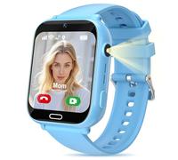 POFIBO Children's Smartwatch, 4G GPS Watch with Phone, Video Calls, Voice Chat, SOS, Games, Alarm Clock, Calculator, School Mode, Flashlight, IP68 - Gift for Boys and Girls