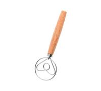 pofluany Fouet à pâte Danois, Fouet Danois en Bois pour pâte, Crochet à Pain hollandais, mélangeur à Main en Bois, Outils de Cuisson au levain pour gâteaux, Pain, Pizza, pâtisserie, Biscuits