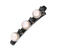 pofluany Pince à cheveux antidérapante Outil de coiffure Épingle élégante avec accessoire tressé en strass pour un maintien sûr Tressage facile Dents double couche étincelantes Brillance glam