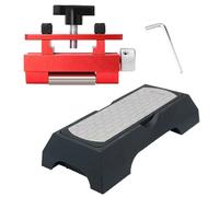 Poggapp Guide D'Affûtage Gabarit D'Affûtage des Bords avec Pierre à Aiguiser Ciseau Guide D'Affûtage Ciseau à Bois Support de Fixation pour Métal Bois