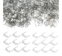 Poggapp Lot de 1400 piles de soudure en plastique - 2 types de pinces chaudes et ondulées pour la réparation de pare-chocs de voiture, modélisation architecturale et artisanat en plastique pour