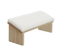 Poggiabraccio Per Unghie Tech - Braccioli Per Manicure In Pelle PU Con Design Smussato In Legno | Comodo Poggiatesta Per Lucidatura Unghie | Il Robusto Supporto Per Il Salone Di Casa,