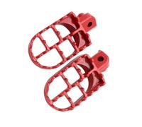 Poggiapiedi Moto Compatible Avec Yamaha Pour PW50 Pour PW80 Pour TW200 Moto Repose-pieds Support Pédale(Red)