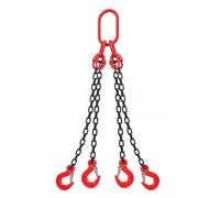 POGHDBXA Malacate manuel, crochet de treuil manuel, palan à chaîne, extracteur de bloc, outils de levage qui tombent avec, Winch (8-t 2-m Four-Hook)