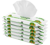 Pogi Travel Size Cleansing Wipes-Herbal Green Tea-Pack Of 120