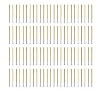 Pogo Pin Q Tête Type 4 Griffes Goupilles de sonde de test à ressort à haute résistance, 100 pièces, Matériau en laiton et acier inoxydable pour test PCB Joints de