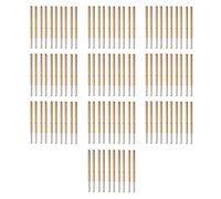 Pogo Pins P125 - J 100pcs | Sondes de connexion à ressort en laiton et acier inoxydable | Tête ronde pour les doigts d'or / tampons de soudure | 33,35 mm de longueur, courant