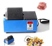 POGOAO Polisseuse électrique à Roche, polisseuse de Pierres précieuses avec Baril en Caoutchouc étanche, Faible Bruit, 2700 TR/Min, Machine à polir Les Roches pour Petits Bijoux en Or, Argent et Jade