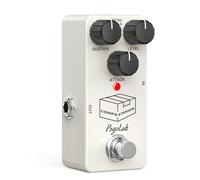 POGOLAB Pédale Compresseur, Mini Compressor Pedal Pédale d'Effet de Guitare Analogique pour Basses Guitares Électriques, Boîtier en Alliage d'Aluminium True Bypass, DC 9 V, Tous les Types de Musique