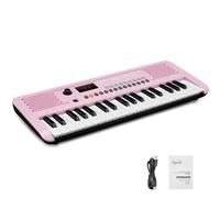 POGOLAB Piano Numérique 37 Touches, Mini Clavier Piano avec 40 Chansons, 200 Sons, 200 Rythmes, Midi, Keyboard Piano Électrique Portable pour Enfant Débutant(19,3 x 7,3 x 1,9 pouces) (Rose)