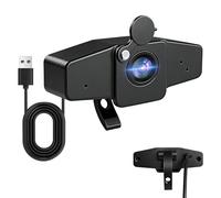 POHO Webcam 4K pour PC, caméra d'ordinateur Ultra HD avec autofocus PDAF, correction automatique de la lumière, Plug & Play, champ de vision 70°, caméra Web avec microphone, cache de confidentialité