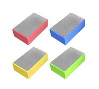 POHOVE Lot de 4 tampons de polissage diamant à la main pour le ponçage du béton, du verre, de la pierre, du granit, du marbre 60#, 100#, 200#, 400# (comme indiqué)