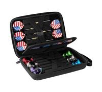 POHOVE Sac à fléchettes durable pour 12 fléchettes et autres accessoires, solution de rangement parfaite, Noir , Moderne