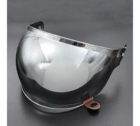 POIBNZ Visière de Casque pour Bell Bullitt, Protection UV Teintée Verres de Casque de Moto, Lentille de Lunettes de Casque Pare-Brise de Visière de Casque,D Silver Plated