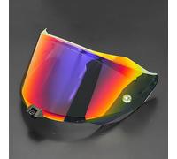 POIBNZ Visière de Casque pour KYT R2R, Protection UV Teintée Verres de Casque de Moto, Lentille de Lunettes de Casque Pare-Brise de Visière de Casque,B Gradient Blue