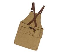PoicVasd Gilet en maille ventilée avec bordure en cuir pour aventuriers, photographes, tâches printanières, hommes