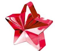 POIDS BALLON ÉTOILE 10CM 150G ROUGE BRILLANT Rouge
