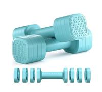 Poids à la main pour femmes, ensemble d'haltères réglables 2 pièces avec poids réglables et poignées antidérapantes, poids 4 en 1 pour la salle de sport, ensembles de poids pour femmes