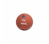 Poids à lancer en caoutchouc Softee 1Kg Rouge 1 Kg