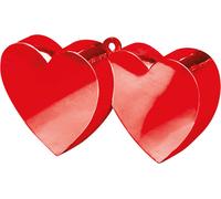 Poids ballon "Coeurs" 170g - Rouge