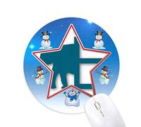 poids corporel nez d'éléphant bonhomme de neige, tapis de souris série star mat