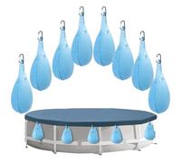 Poids de bâche de piscine - Tubes d'eau en PVC renforcé, design étanche prêt au crochet | Piscine extérieure solide avec couche d'étanchéité épaisse, sacs de poids résistants aux intempéries pour la
