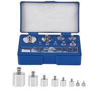 Poids de Balance Poid Etalonnage, 17 pcs 10mg-100g (total 211,1 g) Poids de Calibrage Poids de Balance de Test avec Pince à Épiler pour Balance de Poche Numérique