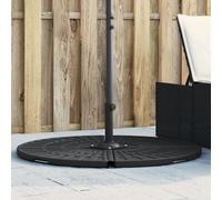 vidaXL Poids de parasol 20 kg – Polyéthylène durable, design texturé, poignée de transport
