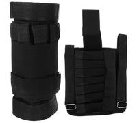Poids de Cheville Réglables 2 Pièces pour Entraînement des Mollets | Noir, Maille et Coton Respirants, Réutilisables, pour Exercices en Salle, Lot de 2