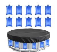 Poids De Couverture De Piscine - Accessoires De Spa Robustes Et Étanches,10 Pièces Sacs d'eau en PVC pour Couverture Piscine,pour Spa Extérieur Maison Jardin Cour Arrière-Cour Résidentiel