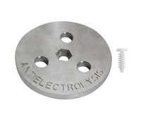 Poids de l'écumoire de piscine - 8 x 8 cm Bloc de protection à l'anode en zinc avec vis de montage | Accessoire d'équipement d'eau salée | Composant de prévention d'électrolyse | Pompe de filtration