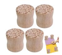 Poids de motif - Poids de coupe rond en bois | Poids de coupe d'échantillons pour accessoires de couture, poids de tissu, presse-papier pour l'écriture et le dessin