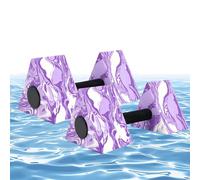 Poids de piscine pour exercices aquatiques, haltères triangulaires | Matériau en mousse haute flottabilité - Poignée ergonomique - Entraînement parfait - Accessoire idéal pour la physique
