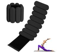 Poids de poignet et cheville pour femme, poids de cheville réglable en silicone pour entraînement de poignet et cheville pour homme et femme pour yoga, course à pied, danse, cheville, bras, jambe (0,9