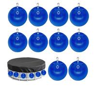 Poids De Sac À Eau pour Couverture De Piscine - Ensemble De Sacs Suspendus Et Construction À Boucle Sécurisée, Conteneurs pour Une Fixation Stable des Couvertures Extérieures, Conçus pour