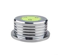 Poids d'enregistrement pour stabilisation de la platine avec visibilité du niveau à bulle et échelle stroboscopique 3345 pour confirmation de vitesse et contrôle des vibrations (argent 60 Hz)