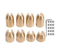 Poids D'équilibrage de Rayons de Roue en Laiton, Kit Universel de Poids de Roue de Moto, Recharge de Poids D'équilibrage de Rayons de Roue de Conception Précise pour Super Moto Dual(8 pièces)