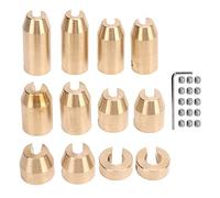 Poids D'équilibrage de Rayons de Roue en Laiton, Kit Universel de Poids de Roue de Moto, Recharge de Poids D'équilibrage de Rayons de Roue de Conception Précise pour Super Moto Dual(12 pièces)