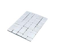 Poids d'équilibrage des pneus auto X AUTOHAUX auto-adhésif Auto Roue Pneu poids équilibrage Argenté 5Pcs