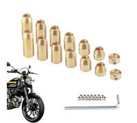 Poids d'Équilibrage des Rayons de Roue Moto,Remplacement de Rayon de Moto Réutilisable - Kit de Poids en Laiton pour Roues - Pour Garage Atelier Extérieur Randonnée Route Trajet Quotidien Conduite
