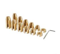 Poids d'Équilibrage pour Rayons de Motos en Laiton Doré Kit Kit de Recharge avec 8/12/14 Poids d'Équilibrage en Laiton pour Rayons de Roue Motos Accessoire Universel Doré(12pcs)