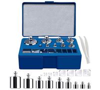 Poids d'étalonnage, 17pcs Poids pour Balance, Poids de Calibrage, Calibration Weight En Acier, 10 mg-100 g Grammes d'Étalonnage Set, pour balance numérique Laboratoire Scientifique de bijoux