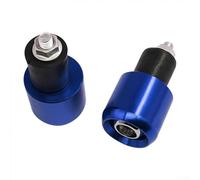 Poids d'extrémité de guidon de moto anti-vibrations pour guidon de 22 mm en aluminium CNC (bleu)
