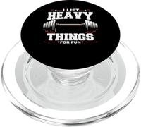 Poids d'haltérophilie I Lift Heavy Things for Fun Gym PopSockets PopGrip pour MagSafe