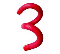 Poids du poignet en mousse de caoutchouc, bracelet de contrepoids réglable en silicone souple pour la course, la natation, la danse, le yoga, l'entraînement, le fitness (rouge)