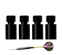 Poids en Laiton pour Fléchettes,4 Poids de Réglage Filetés 2BA Noirs pour Fléchettes | Accessoire de Réglage et Matériel d'Entraînement pour Joueurs Pratique Exercice Compétitions Adultes Débutants Lo
