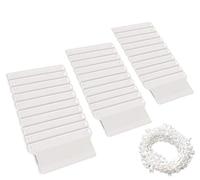 Poids et chaîne de store verticaux de qualité supérieure | Lot de 30 poids et chaîne de 6 m | Accessoires pour stores verticaux | 89 mm | 3,5 pouces | Blanc