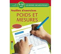 POIDS ET MESURES PRIMAIRE CM1 9-10 ANS - FEUILLES D'EXERCIC
